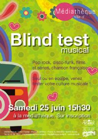Blind-test musical. Le samedi 25 juin 2016 à Auray. Morbihan.  15H30